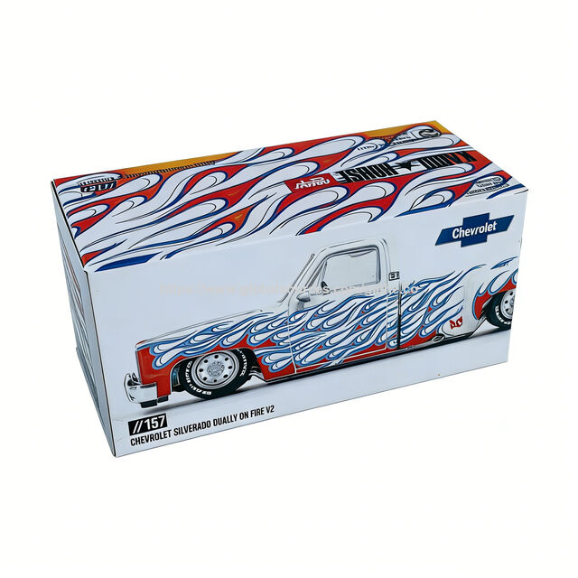 Benutzerdefinierte leere starre Geschenk-Souvenir-Verpackungsbox für Hot Rod Diecast-Automodelle mit bedrucktem Logo für Sammlerstücke