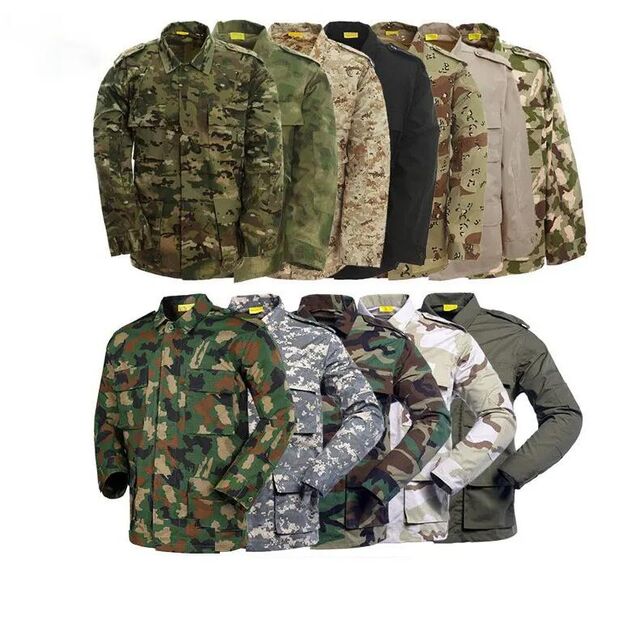Ropa Militar, Equipo Táctico, Uniformes, Chaqueta Táctica para Hombre y Pantalones, Uniforme de Camuflaje ACU, Conjunto de 2 Piezas para Entrenamiento