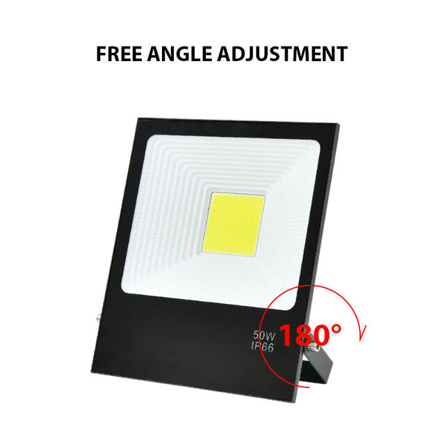 Carcaça de Refletor LED IP66 Preço de Fábrica, Refletor LED Slim à Prova d'Água para Exterior, Refletor LED Barato de 50W para Rua