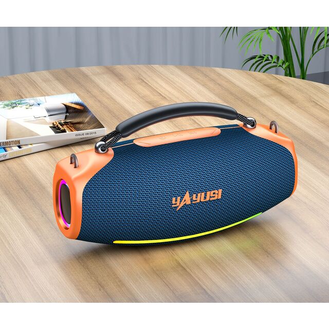 Grande Enceinte de Fête Subwoofer Extérieure 70W, Enceinte Bluetooth Portable Audio Haute Qualité Basses Puissantes H17