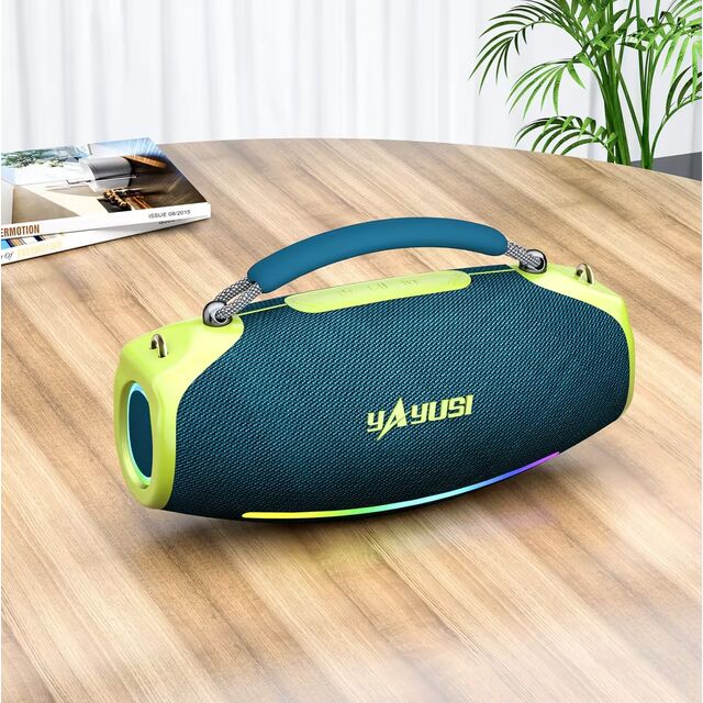 Grande Enceinte de Fête Subwoofer Extérieure 70W, Enceinte Bluetooth Portable Audio Haute Qualité Basses Puissantes H17