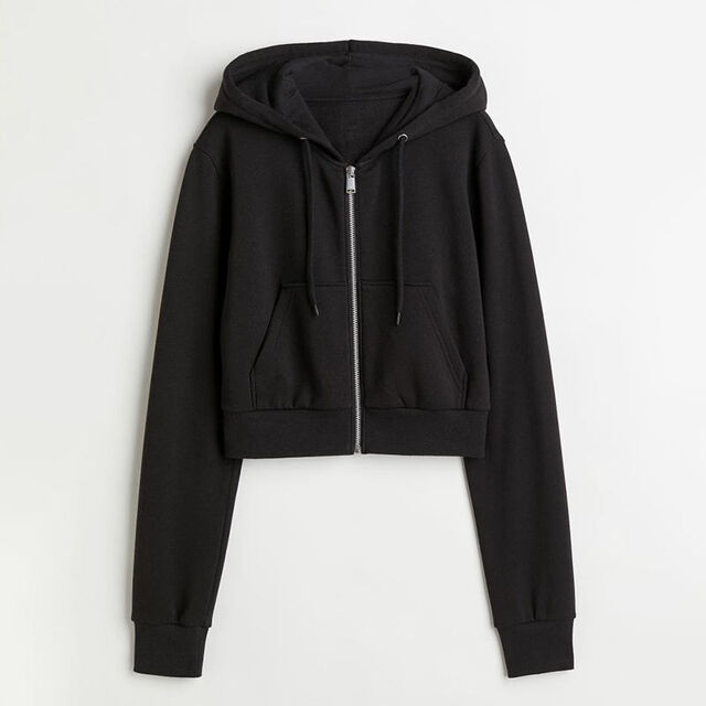 Sweat à capuche court zippé personnalisé pour femme, 100% coton, sweat-shirt de survêtement zippé pour femme
