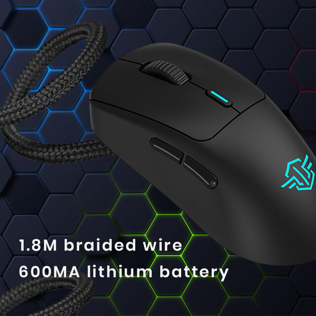 ماوس ألعاب لاسلكي عمودي RGB من المصنع بالجملة - ماوس ألعاب بصري لاسلكي قابل لإعادة الشحن 2.4G OEM مخصص Sem Fio