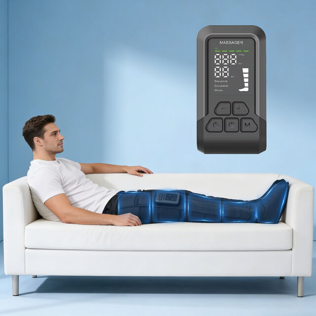 جهاز تدليك ضغط الساق القابل لإعادة الشحن بتقنية Air Wave، جهاز تجميل كهربائي للعلاج الطبيعي للقدم، وسادة هوائية بضغط الهواء