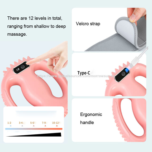 Cordless Deep Beat Body Slimming Fat Burning Body Shape Mini Fascial Massage Magic Ring Magnet Portable Massage Belt