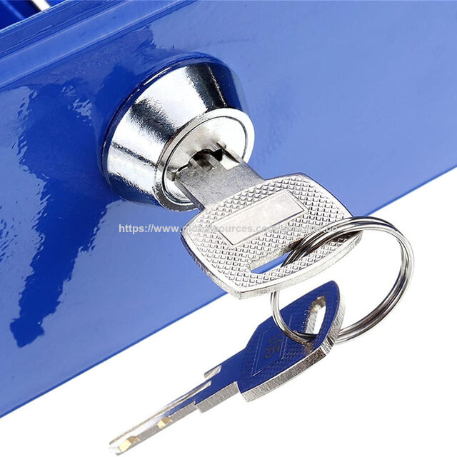 Caja de Seguridad para Dinero de Gran Tamaño con Bandeja de Compartimentos Extraíbles