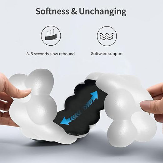 Repose-poignet en Cuir pour Clavier et Souris, Tapis de Souris Élargi Amélioré, Mousse à Mémoire de Forme Ergonomique avec Base Antidérapante pour le Travail de Bureau