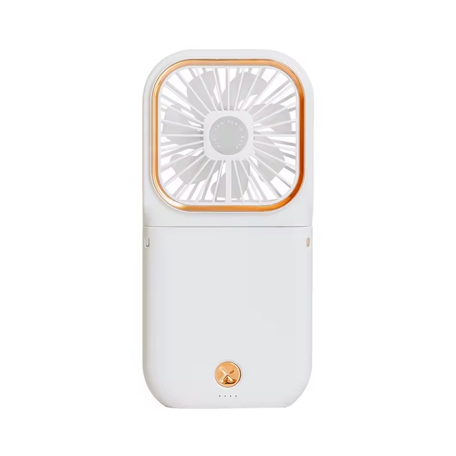 Nouveau Ventilateur de Taille Pliable Rechargeable USB à 3 Lames, Batterie Externe d'Urgence, Mini Ventilateur Portable Domestique