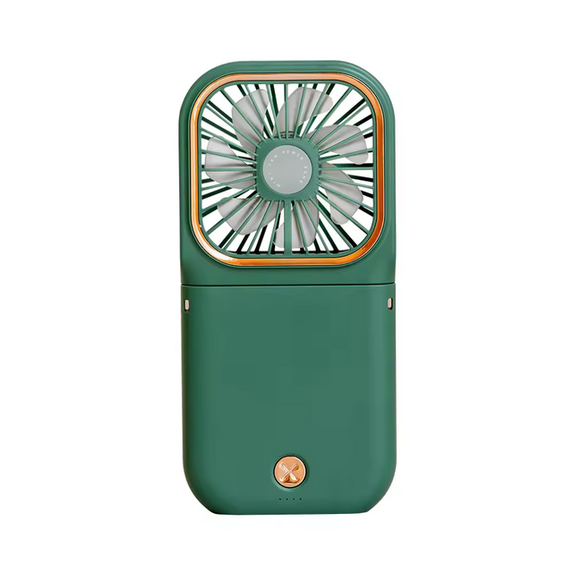 Nouveau Ventilateur de Taille Pliable Rechargeable USB à 3 Lames, Batterie Externe d'Urgence, Mini Ventilateur Portable Domestique