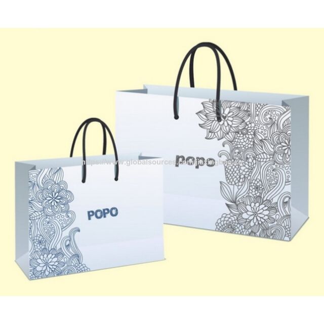 Bolsa de Regalo de Papel Personalizada con Papel de Seda, Se Ofrecen Servicios OEM