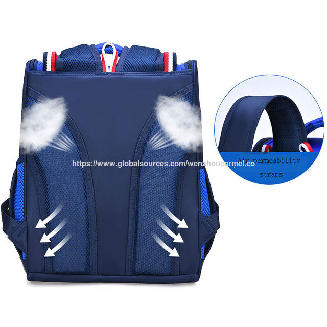 Mochila escolar leve e à prova d'água para meninos do ensino fundamental e médio