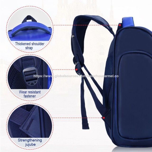 Mochila escolar leve e à prova d'água para meninos do ensino fundamental e médio