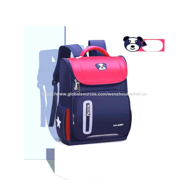 Mochila escolar leve e à prova d'água para meninos do ensino fundamental e médio