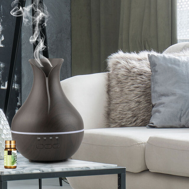 Humidifier Udara USB 5V Terlaris dengan Lampu LED, Diffuser Minyak Esensial Aroma Tanpa Filter untuk Yoga Rumah & Hotel