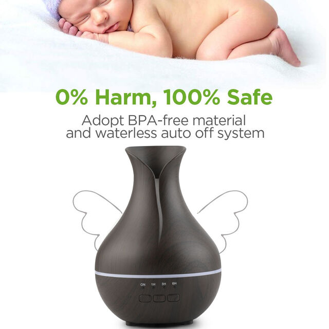 Humidifier Udara USB 5V Terlaris dengan Lampu LED, Diffuser Minyak Esensial Aroma Tanpa Filter untuk Yoga Rumah & Hotel