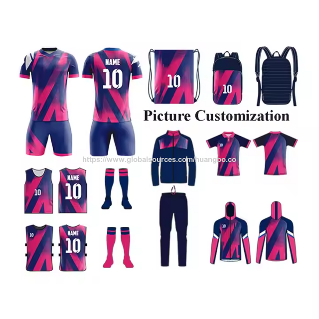 Nueva Camiseta de Fútbol Personalizada para Adultos y Niños con Número, Nombre y Logotipo - Uniforme de Fútbol