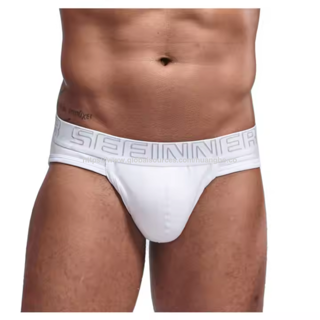 Großhandel Mid Rise Qualität Herren Unterwäsche Baumwolle Benutzerdefinierte Druck Logo Herren Slips