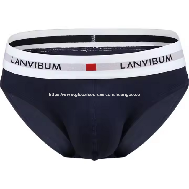Großhandel Mid Rise Qualität Herren Unterwäsche Baumwolle Benutzerdefinierte Druck Logo Herren Slips