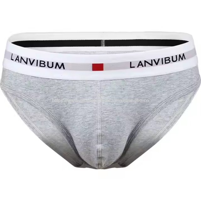 Großhandel Mid Rise Qualität Herren Unterwäsche Baumwolle Benutzerdefinierte Druck Logo Herren Slips