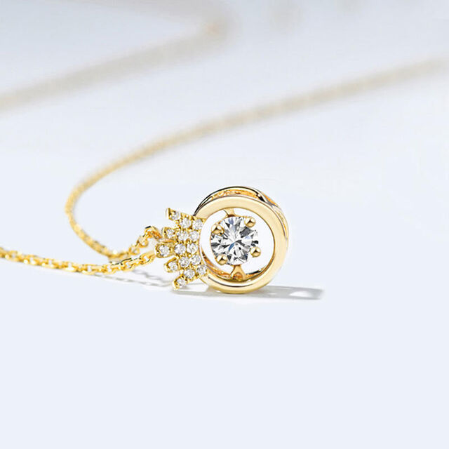 Pingente de Diamante Genuíno 100% Natural Certificado GIA, 1.00 Quilate, Diamante Coração, Pingente de Diamante Solitário em Ouro Maciço 14k