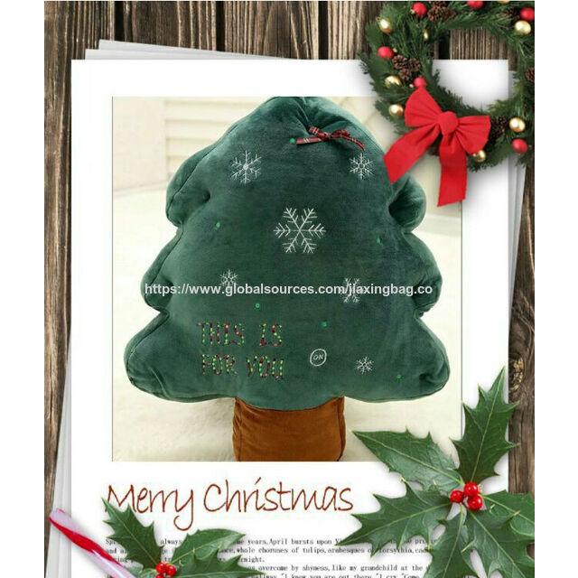 Décoration de sapin de Noël en peluche OEM en gros
