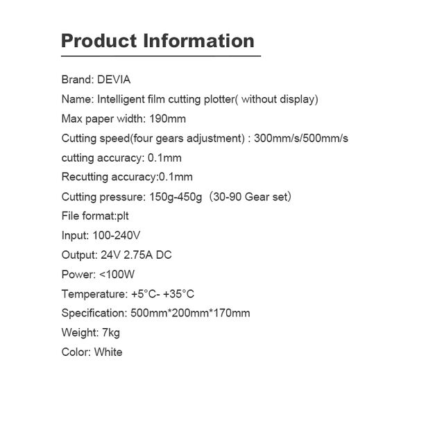 Devia Custom TPU Handy Displayschutzfolie Hydrogel Film Plotter Schneidemaschine für alle Modelle