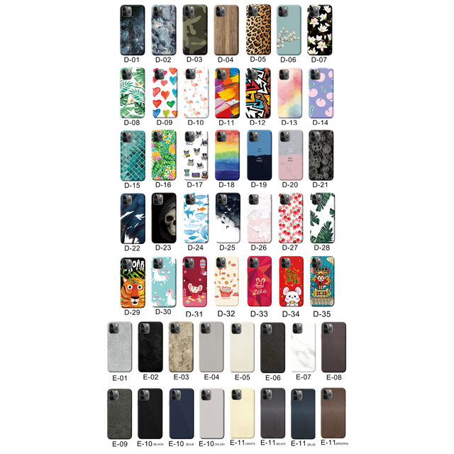 Capa de gel multicolorida Devia para celular, película traseira de tela colorida cortável para mais de 4000 modelos
