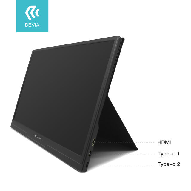 Panneaux d'affichage LCD portables Devia 15,6 pouces 6800K 1920*1080, moniteurs LCD en gros