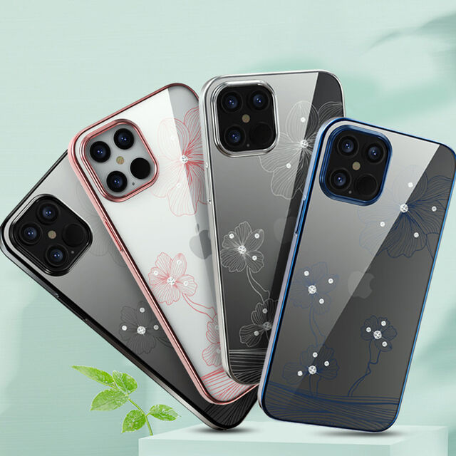 Funda Devia Cobertura Total Crystal Flora para Teléfono Móvil, Carcasa de Cristal Antigolpes