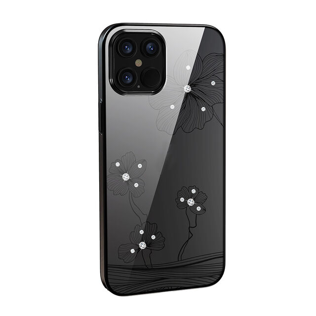 Funda Devia Cobertura Total Crystal Flora para Teléfono Móvil, Carcasa de Cristal Antigolpes
