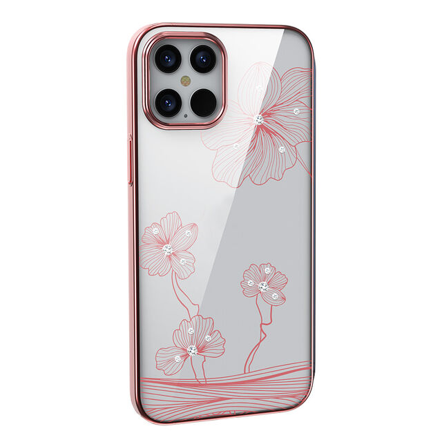 Funda Devia Cobertura Total Crystal Flora para Teléfono Móvil, Carcasa de Cristal Antigolpes