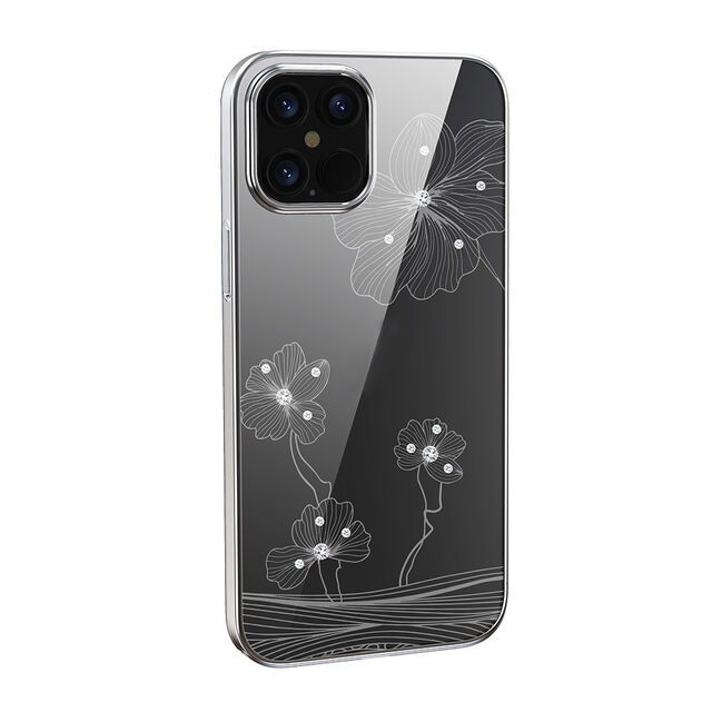 Funda Devia Cobertura Total Crystal Flora para Teléfono Móvil, Carcasa de Cristal Antigolpes