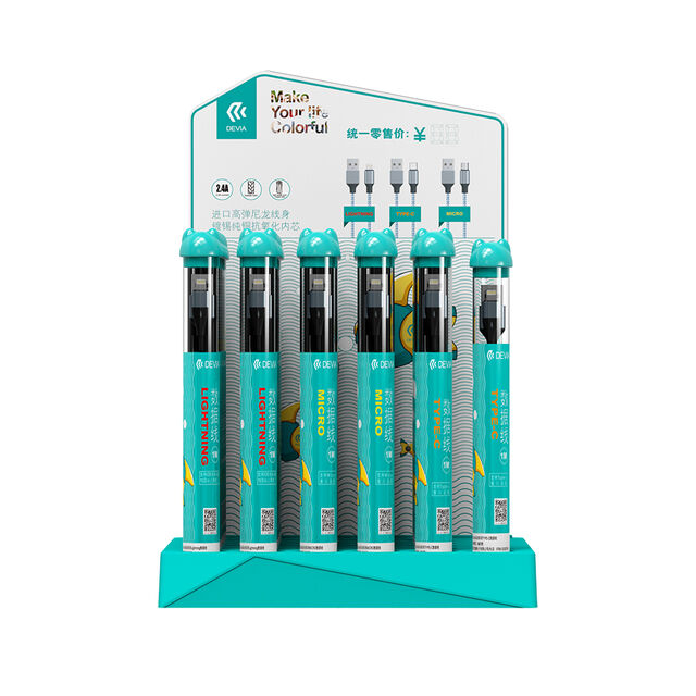 Conjunto de Cables Serie Devia Bubble Fish (10 x Micro USB & 10 x Lig & 10 x Type-C) Carga de Datos USB 3.0