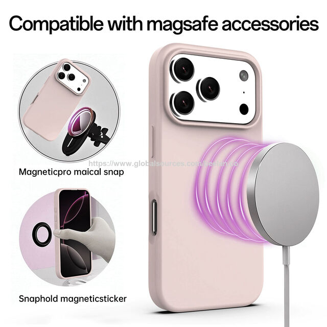 Neues Design Stoßfeste Flüssigsilikon-Handyhülle Magnetische Ladehülle für iPhone 17