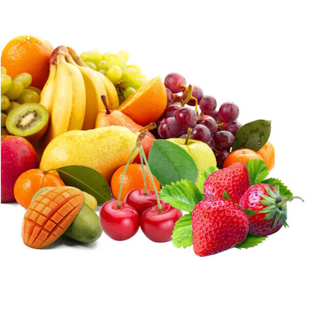 Juguete de Fruta Artificial Realista (Manzana, Plátano, Uva, Limón, Pera) para Decoración del Hogar, Fiesta de Navidad