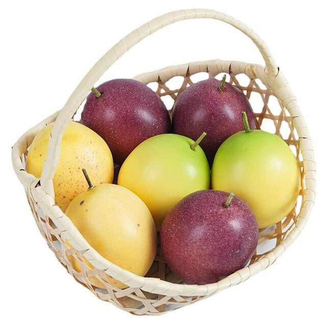 Juguete de Fruta Artificial Realista (Manzana, Plátano, Uva, Limón, Pera) para Decoración del Hogar, Fiesta de Navidad