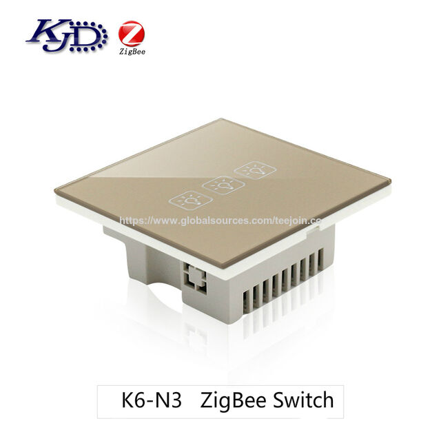 مفتاح إضاءة جداري يعمل باللمس ومفتاح تحكم ذكي بالجملة من المصنع لنظام المنزل الذكي ZigBee
