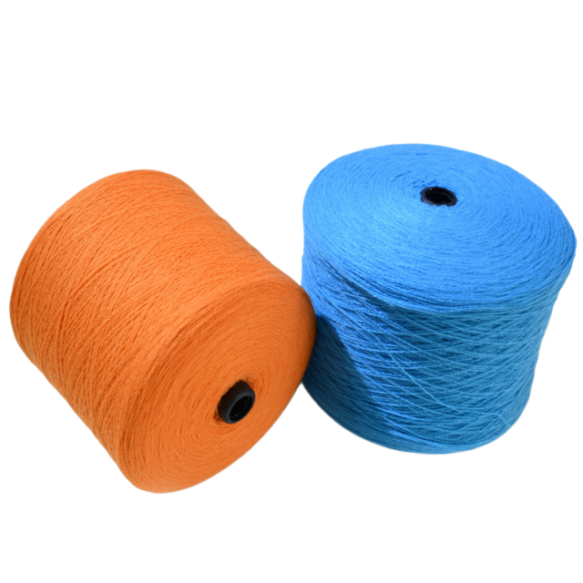 Fil Acrylique 100% Cône (1.25kg/cône) - Produits OEM, Tailles 32S, 28S, 26S, 24S