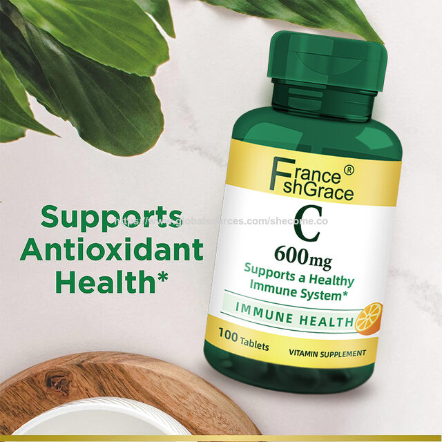Vitamin C 600mg Nahrungsergänzungsmittel für Erwachsene zur Stärkung der Immunität - Vitamin C Tabletten