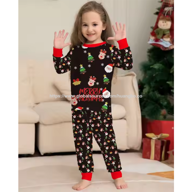 حار بيع عيد الميلاد الأسرة ملابس النوم سانتا كلوز شجرة طباعة بيجامة الشتاء بنطلون ملابس النوم بيجامة مجموعات زوجين Pj مجموعات