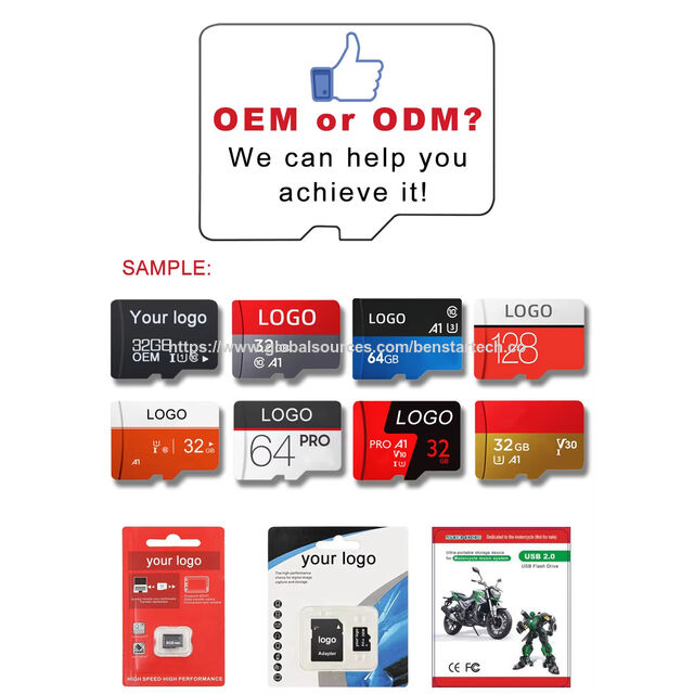 Manufacturers Wholesale High-speed Waterproof Tf Card Memory Card 8gb16GB 32gb 64gb 128gb Camera Customizable logo TF Memory Cards