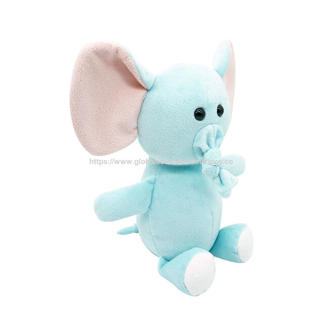 Brinquedo de pelúcia personalizado de elefante, opções de tecido ECO reciclado e normal