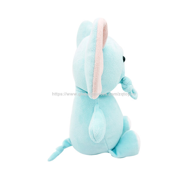 Brinquedo de pelúcia personalizado de elefante, opções de tecido ECO reciclado e normal