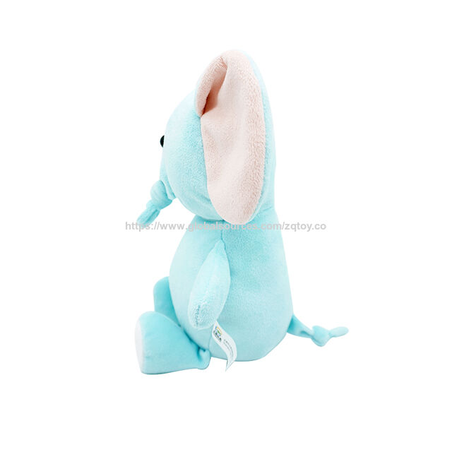 Brinquedo de pelúcia personalizado de elefante, opções de tecido ECO reciclado e normal