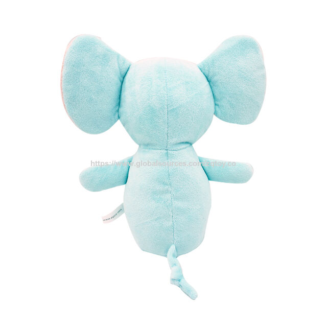 Brinquedo de pelúcia personalizado de elefante, opções de tecido ECO reciclado e normal
