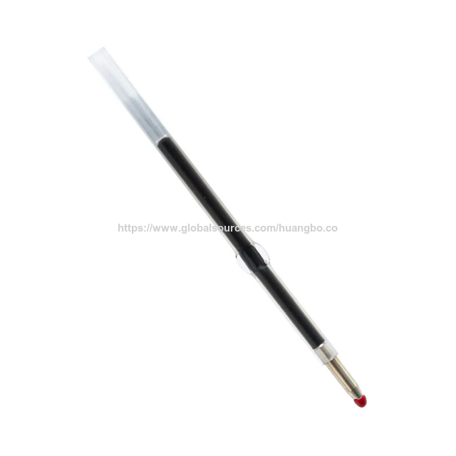 Recambios de bolígrafos de plástico al por mayor para oficina y estudiantes, escritura suave, repuesto de 1,0 mm, bolígrafo de cuentas de plástico en stock