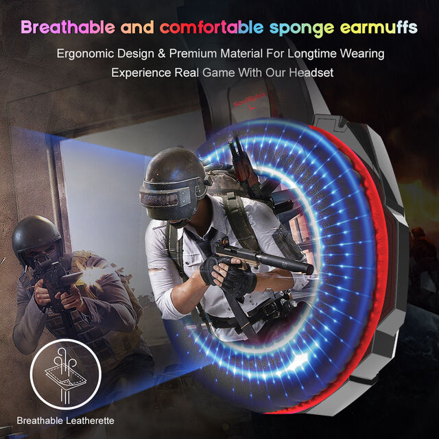 Fones de ouvido com fio com cancelamento de ruído para jovens, headsets gamer over-ear 2022