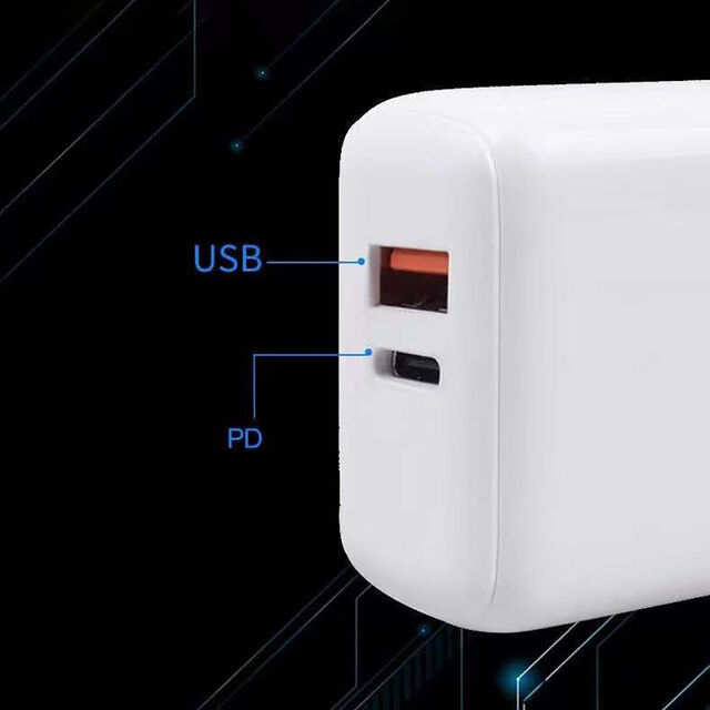 Carregador PD 30W com PD+QC3.0 e certificado UL