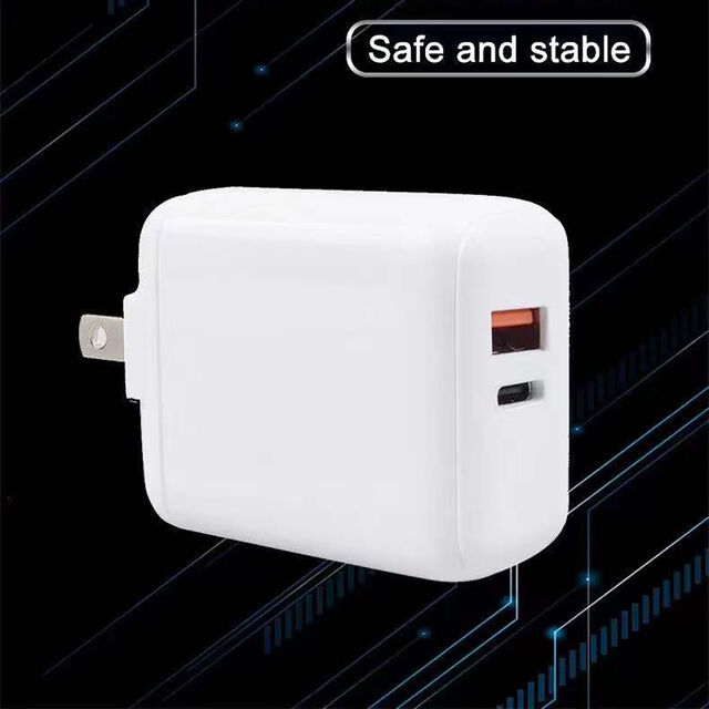 Carregador PD 30W com PD+QC3.0 e certificado UL