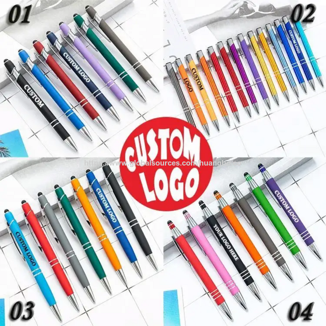 Hot Selling Promotional New Multifunction Customized Advertising Gift Metal Ball Stylus Pens Bulk Ballpoint Pen